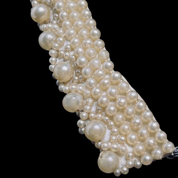 Vintage Glentex Faux Pearl Collar Clothing Accessory (5049) - Picture 2 of 9